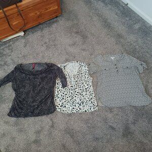 LOT of 3 Ladies Tops/Blouses - Size LARGE